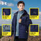 Under Armor three-in-one jacket for men, fashionable, simple, loose, windproof, warm, comfortable, casual top jacket L