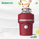 Jiemei kitchen waste disposer household high-power wireless switch sink food kitchen grinder AC motor G100|Premium Red|500w|Three-dimensional grinding
