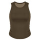 Bantang Jinse yoga top with chest pad sports bra for women shock-proof push-up vest for women summer new Pilates breast enhancement tea brown 2XL