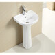 JOMOO JOMOO bathroom pedestal basin bathroom ceramic wash basin hand wash basin balcony household integrated pedestal basin type B pedestal basin + faucet + drain accessories