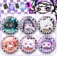 
Eggs Party S19 Full Moon Gothic Season Bar Ji Valley Ornaments Dark Night Princess Dessilla Q Version Brooch Badge Gifts Anime Peripheral Eggs-G12171 Laser Brown Breaking Glass-58mm