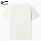 DENHAM new city light outdoor French sports white grey retro Henry neck scissors short-sleeved T-shirt men white L