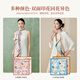 Écharpe en soie Butterfly Gem Double face Mulberry Silk Scarf Châle pour la mère-cadeau d'anniversaire de la mère des filles / Wish Flower Pond 2