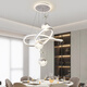 Dunjia restaurant chandelier 2025 new modern simple light luxury crystal lamp high-end bedroom chandelier Guangdong Zhongshan lamp 2099 white/A crystal cylindrical lampshade three-color dimming (no remote wall switch control)