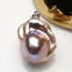 Shantou Lincun Color Freshwater Baroque Pearl S925 Silver Buckle Color Demonic Purple Gold Orange PBE20