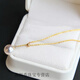 An Feng Jin store model 18 gold pearl necklace 2024 new tassel single pendant light luxury niche clavicle chain chain pull chain