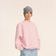 
Sketch men's clothing 2025 spring and summer new round neck solid color pullover drop shoulder long sleeve sweatshirt loose silhouette 9P1414970 687 light pink S