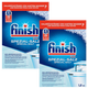 Bright Disk (finish) Bright Disk finish dishwashing beads three-in-one cleaning dishwasher detergent dishwasher salt powder cleaning agent dishwasher special soft water salt 1.2KG*2 bags