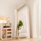 Xinyi Hongyun cream style explosion-proof full-body mirror landing Internet celebrity home fitting mirror three-dimensional mirror clothing store dressing mirror bedroom mirror fresh white hanging dual-purpose 50*160/HD explosion-proof super white