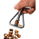 Cordelus opens the nut god walnut almond macadamia nut shell opener stainless steel nut clamp tool tightening the large and small mouth opener