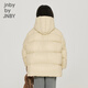 
jnby by JNBY Jiangnan cloth children's clothing autumn and winter down jacket thickened warm soft hooded boys, girls and children 1NAC12610 748 light bean yellow 120 cm