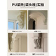 XMSJ French pu line beam trocar European imitation gypsum arched door arc buried door hole Roman column stigma decorative shape LT5009R-thickness 18.2*width 36.5*height 37. 0mm