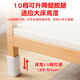 Qiuying hebensfähiges Buchenholz Holz Spleißbett Massivholz Kinderbett Krippe erweiterte Spleiß großes Bett Kinderbett Side Bett Bett drei Leitplanken + 5 cm Kokosnussbraun (Höhe einstellbar) kann heben und Länge 200 breit 80 High 35 [60 Leitplanke]