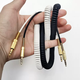 Cosento is suitable for Marshall Harman Kardon 4/3 generation audio glass speaker audio cable computer AUX cable 3.5mm male to male mobile phone computer laptop connection JBL extension 3.5mm spring can stretch 3 meters black