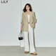 LILY Song Qian's same style autumn new women's style high-end commuting design simple suit jacket 322 gray green M