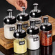 JIMANG Salt Shaker Glass Combination Set Home Condiment Container Storage Box Kitchen Condiment Jar Buy 2 Get 2 Free 4 in total with tags