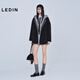 Leting Loose A Version Double-sided Woolen Coat Women's Contrast Color Hooded Loose Coat C2AAF4201 Gray 9 S