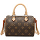 ESDS Hong Kong Brand Bag Bolse para mujeres 2025 NUEVO LUZ de alta gama LUXURY Portable Boston Bag de almohada de un solo hombro Bolsa de cuerpo Cross Brown (Set de caja de regalo)