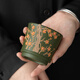 SUSHI CERAMICS raw purple sand green clay plum blossom cup Chen Ruiling's work master cup tea cup Kung Fu cup companion gift box