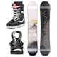WS snowboardsSNOWBOARDSWS Snowboard ensemble de Snowboard plat sculpté adulte Snowboard fixation chaussures de Ski W50 ensemble 151 cm