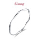 GsunG platinum women's bracelet Möbius ring bracelet new PT950 platinum bracelet women's fashion shiny bracelet PT950 bracelet about 13 grams 54 ring mouth reservation