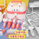 Huangen Children's House Playing Doctor Toy Set Little Girl Stethoscope Medical Box Nurse Role Playing Injection Baby Deluxe Version 48-Piece Value Package-With Doll-Blue Package All Packages are sent to suspended bottles