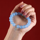 Baoxin Fanrui BOSFRU Five Elements Water Shortage Replenishment Bracelet Water Saving Water Fengjing Gua Water Jewelry Aquamarine Crystal Agate Bracelet Gift Five Elements Water Aquamarine Crystal Bracelet-8mm
