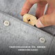 Maden workwear American retro heavy Henry shirt long-sleeved T-shirt men's open-neck tough guy with pure cotton base shirt autumn beige M