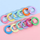 Mengkeduo Colore Spring Backle Key Electrode Round ouverte Ring Spring Backle Pendre ACCESSOIRES DE DIY ALLIAGE Connexion Connecture Colore Spring Backle 25 mm [10 Couleurs Mélanges Packages]
