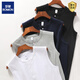 ROMON American heavyweight retro Henry collar vest summer Xinjiang cotton solid color cotton sleeveless T-shirt Henry shirt for men and women white 2XL