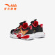 Anta-Kinder-Sneaker-Kinderschuhe 2025 Frühling Neujahr Knopf Knopf Gesichtsbeleuchtung Freiläufe Schuhe [Herren Neujahr] Schwarz/Klassiker Rot/Silber 9904-5 32