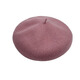 Woodpecker Brand 2025 New Wool Beret Women's Korean Retro Face-Showing Small Solid Color Sweet and Versatile Painter Hat Camel #5 M M (56-58cm)