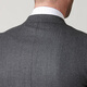 Jijia Pure Laine brisée Single Single Men Business Casual Blazer Fashion Single Suit Top Top Wool Gris 175 / 96A
