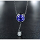 Coasze Coasze Geschenk Geschenk Tansanit Halskette 18k Gold Diamant Inlay Bunte Edelsteine Tansanit Halskette