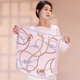 STORY Of SHANGHAI silk scarf for women spring and summer versatile silk small square scarf scarf birthday gift for women chain decoration thick love light pink