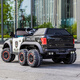 WORK BABY children's electric car four-wheel remote control toy car can sit in adult off-road parent-child car child baby double police car parent-child black six-drive + EVA soft wheel electric drive