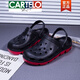 卡帝乐鳄鱼（CARTELO）高档特大码洞洞鞋男夏季包头拖鞋休闲防滑加大号沙滩凉鞋潮流新品 9856蓝色 49