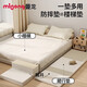 Manlong bedside anti-fall floor mat thickened crawling mat baby home baby crawling mat - cheese color 160*50*4cm