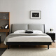 Muebles federales ceniza nórdica cama de madera maciza dormitorio de estilo medieval negro 1.8 metros cama grande cama doble cama doble bp6624 nocturno ceniza cama maciza 1.8 metros
