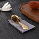 Lulai Juhao high-end brass tea spoon single household tea spoon tea spoon tea making tool tea spoon Kung Fu tea set accessories brass lotus tea spoon