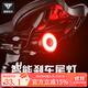 Captain Tas Road Bike Tail Light Intelligent Brake Sensor Light Mountain Bike Night Riding Warning Light Headlight Charging Cycling Accessories Q3 Alloy Model Intelligent Sensor Sitting Bow Model 5 Modes