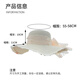 Miao Yijia straw hat women's seaside hat sun protection hat large brim beach hat straw sun hat women's sun hat knitted hat cool pearl lace bow straw hat beige