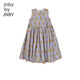 Jnby por Jnby Jiangnan Cloth Ropa para niños Vestido sin mangas verano Lindo patrón de falda de longitud media