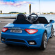 Cool Sun Maserati children's electric car four-wheel four-wheel drive remote control can sit for people, baby and children sway toys early education car paint red: soft tire + four-wheel drive leather seat + remote control sway Bluetooth + portable pull rod