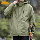 Jeep (JEEP) jacket men's autumn and winter three-in-one assault top jacket polar fleece men's military green XL
