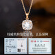 Farcoko 18K color gold necklace ladies luxury moissanite diamond pendant Valentine's Day gift for girlfriend and wife 520 18K gold star SF air freight lettering greeting card