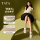 Tata Ballet Shoes Women's 2025 Spring New Flat Mary Jane Shops Sports Sports Single Shower 7E701AQ5 Beibai/Apricot 39