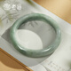 Laomiao Bracelet de Jade Graine de Cireuse Bracelet de Jade Vert Clair pour Femme Bracelet de Paix à Fleur Flottante pour Cadeau d'anniversaire de Petite Amie ou de Femme Bracelet de Jade Vert Clair 60 Cercles + Certificat + Coffret Cadeau