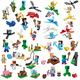 Madonna Minecraft Blocks Iron Golem Ending Steve Small Doll Toys Minecraft 40 caracteres Bolsa de recolección de mascotas