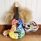 Creator's handmade DIY mosaic material bag Hawaiian small guitar ukulele ukulele four-string ukulele violet ukulele + material bag
